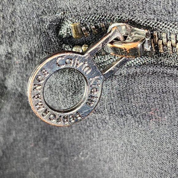 Womens Black Calvin Klein Performance Pullover Hoodie Sweatshirt Sleeveless L - Picture 6 of 13